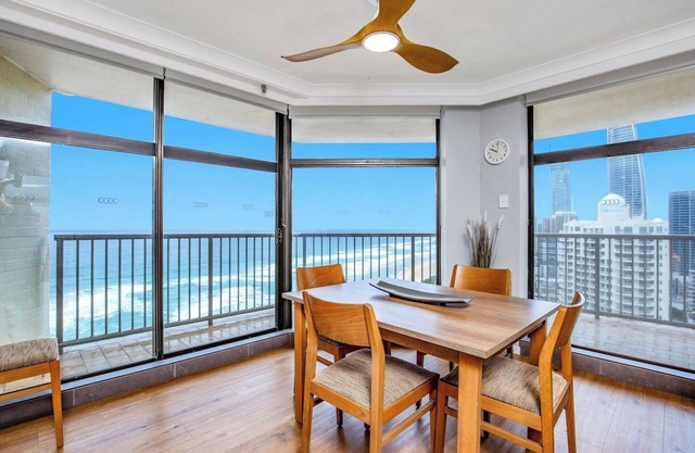 Sky High Beachside Balcony Panorama at Surfers