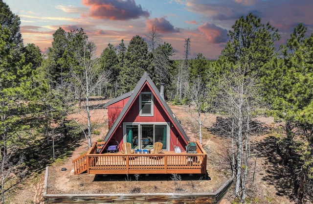 Sloped Summit! Rustic A-Frame Cabin w Scenic Views