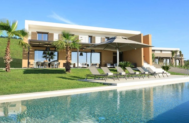 Solange Villa, a beautiful and charming tree-bedroom villa with sea view set in a sumptuous Sici...