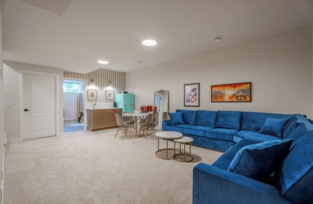 Spa-Like Private Suite | Sauna, Gym, Heated Floors | SW Calgary Retreat