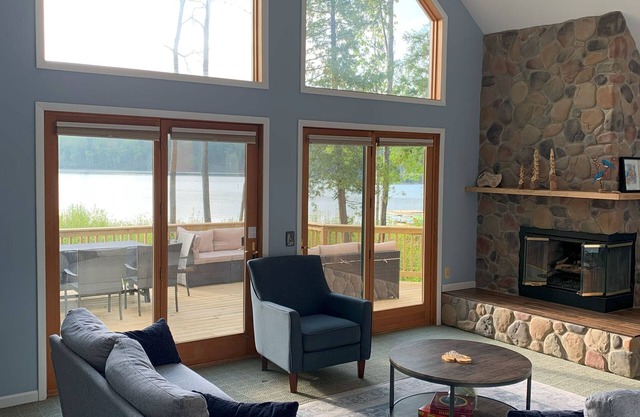 Spacious Interlochen lakefront house with private dock and 5 bedrooms