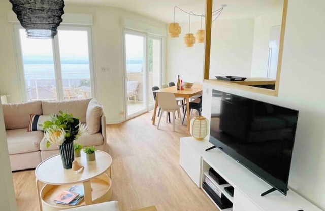 Splendid Duplex Apartment renovated Evian lake view 8 people