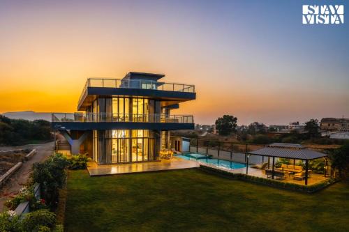 StayVista at Seraphine with Home Theatre, Jacuzzi & Pvt Pool