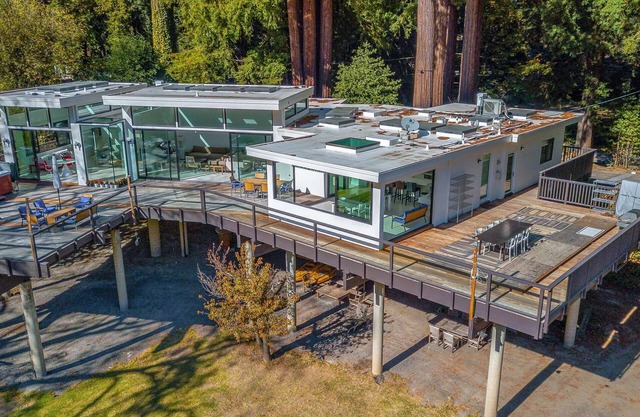 Stunning Contemporary Home, a River Penthouse on Russian River, like No Other!