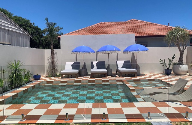 Stylish Retreat with Pool – 5 Mins to CBD, Beach & Airport!