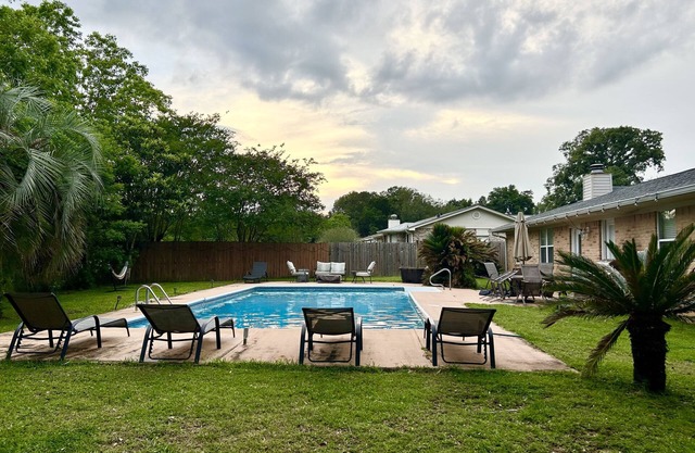 Sunny Central Oasis with Pool + Family Comfort!