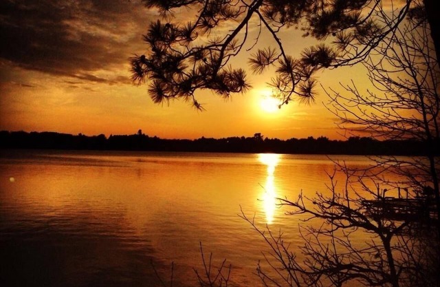 Sunsets and Swimming.what more could you ask for?