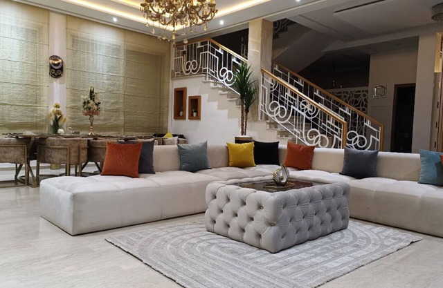 Superb villa with private heated swimming pool and gym.
