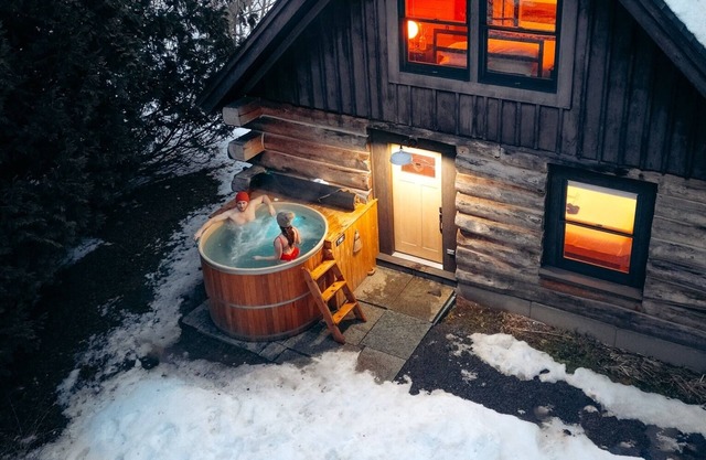 The Log Cabin near Whiteface, Hot Tub, Sauna & Swimming Hole