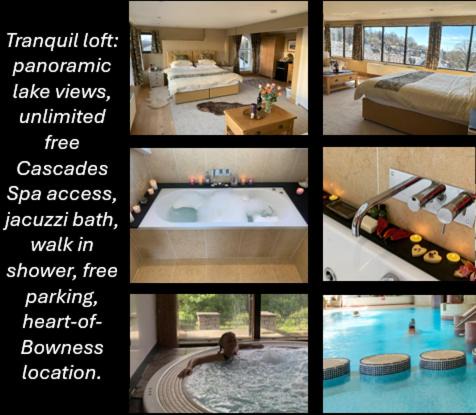 The Penthouse Bowness Tranquil Loft Jacuzzi Bath & Complimentary Cascades Spa Membership