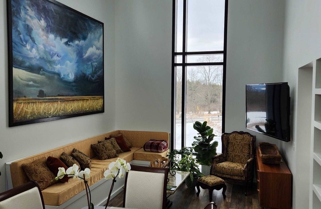 the Sugar Cube, a stunning, spacious, modern villa with an orchard maze