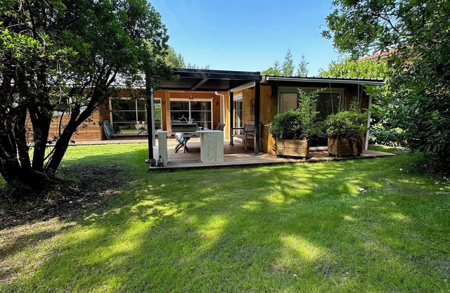 The sweetness of a summer, beautiful villa in a quiet woods near the forest