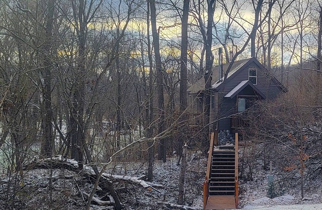 Tiny Treehouse Cabin Retreat, Riverside, Adults Only, No Pets, Peace and Quiet!