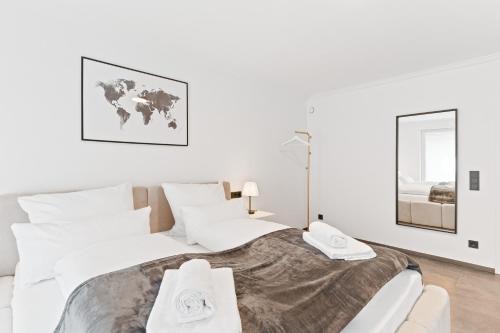 TOP Apartments - Stilvolle Wohnung mit Loggia im Stadtzentrum - Kingsize Bett - Smart TV - Netflix - 60qm - 24h Check-In