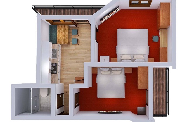 Top equipped apartment in a prime location, 3-4 people, sauna, Wi-Fi for free, entrance cross-country ski trail /winter hiking trail, beds in excess length 2.20 m - Apart Zimalis *