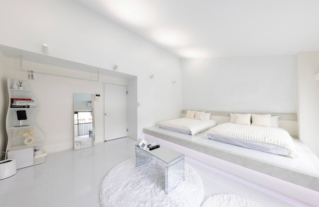 Top floor comfortable room with two double beds/Fukuoka Fukuoka