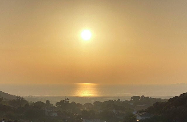 Top of new villa all comfort air conditioning 6/8 pers sea view private heated pool