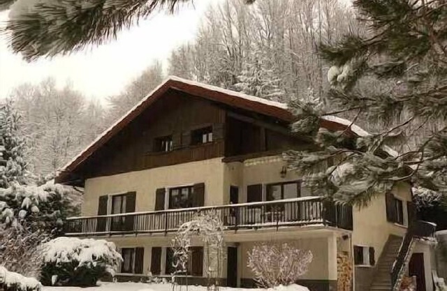Traditional chalet at the foot of alpine resorts