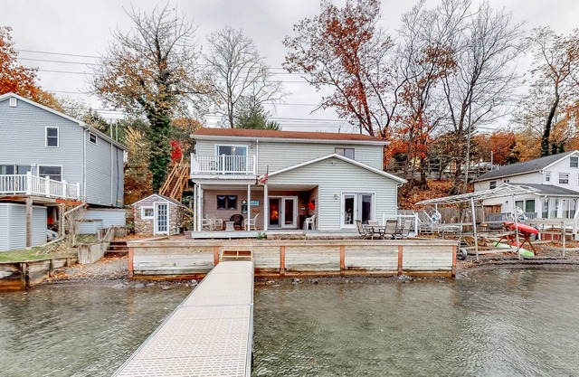 Updated Lakefront Home with a Seasonal Private Dock and 57-Feet of Waterfront