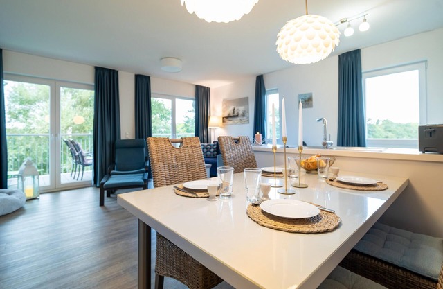 Vacation apartment for 4 people with sauna and view of the Graft on the North Sea coast