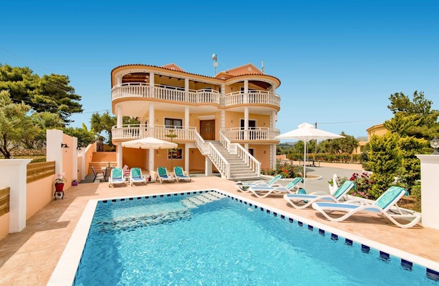 Villa 'Athina - Zanthe View' with Sea View, Private Pool & Wi-Fi