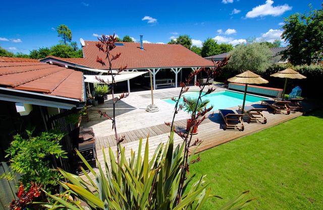 Villa du Bassin, heated swimming pool, spa, sauna, 5 mins Lège-Cap-Ferret-Andernos