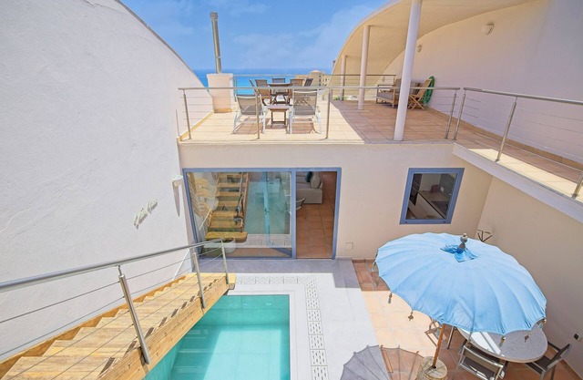 Villa Minea Piscina Privada Jacuzzi Vistas AL MAR Wifi Fibra Optica