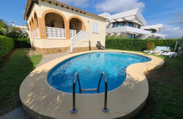 Villa SOL Y MAR on the beach front in Oliva Nova.