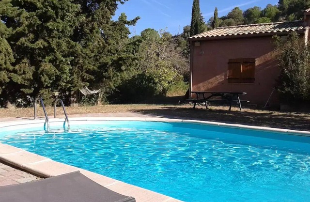 Villa with private pool surrounded by nature