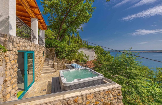Villa with terrace and sea view