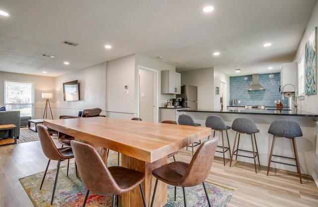 Walk to ATT! Newly remodeled with gorgeous Primary, two Ensuites!