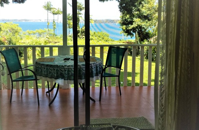 Watch ships passing from your lanai.