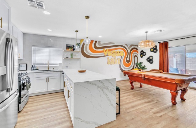 Welcome to the Groovy Getaway, a fully renovated 3 bedroom 2 bathroom home!