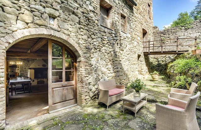 Windmill Villa with Beautiful Garden and Pool