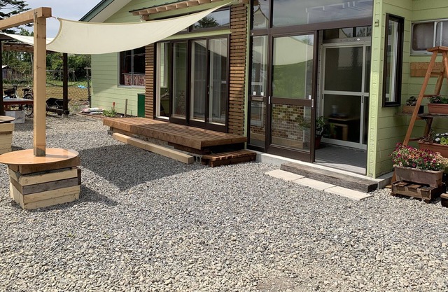Wooden house in nature Takeura