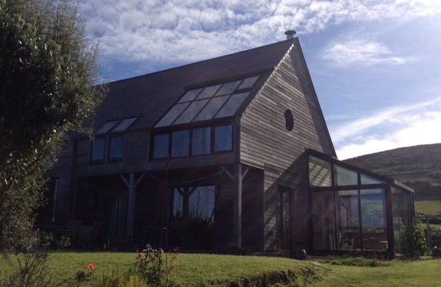 Wooden house in Vauville La Hague, sea view
