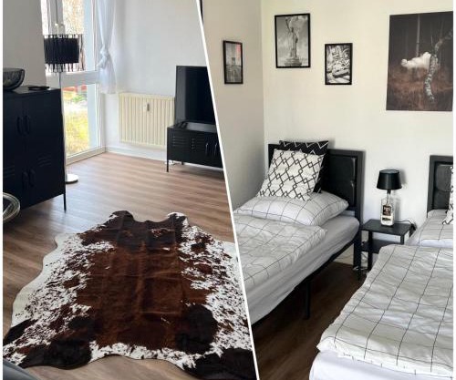 Zentrale Lage - 2 Einzelbetten - Waschmaschine - Badewanne - WLAN - Netflix - 5min zum Bahnhof