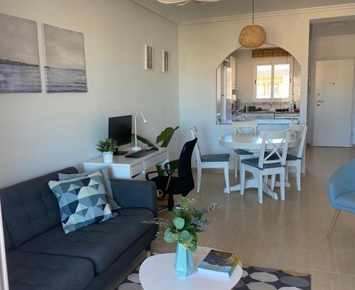 Mar de Cristal Apartment | Ático Calblanque: Oceanfront Retreat with Pool & Pet Welcome