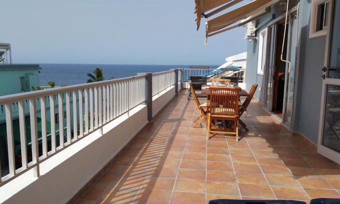 Puerto Naos Apartment | Oceanfront Retreat with Breathtaking Sea Views