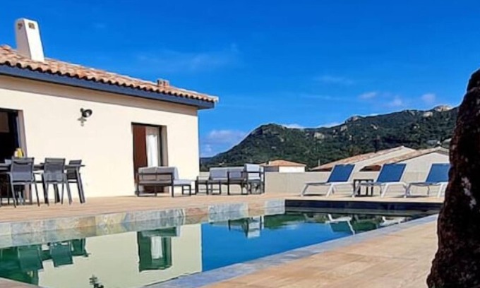 Figari Villa | Elegant Corse Retreat: 3 Bedrooms with Pool & Ocean Views