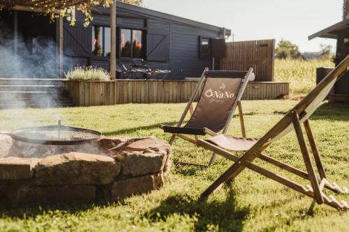 Dalhem Ski Chalet | Oceanfront Retreat at Ô NaNo Glamping with Spa & Hot Tub