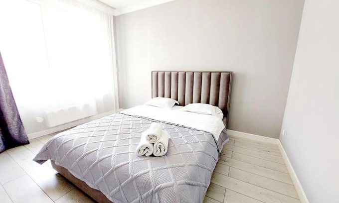 Yesil District Apartment | Family-Friendly ЖК Only Sun: 10 Minutes from the Airport