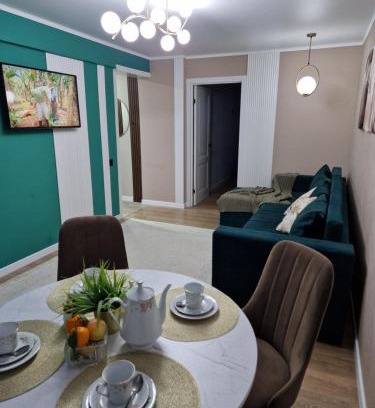 Balkhash Apartment | Elegant Two-Room Apartment with Lake Views for Rent