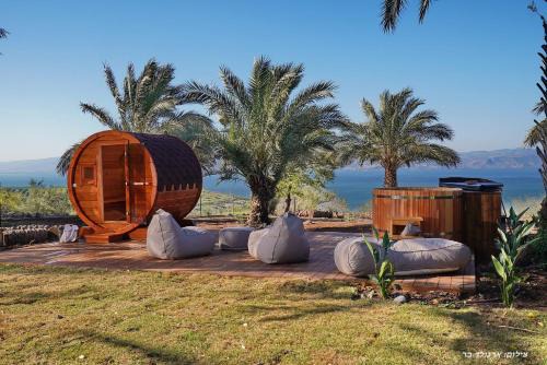 Ramot Cabin | Escape to בקתה בתמרים: Guest Rated 9/10 with Pool & Hot Tub