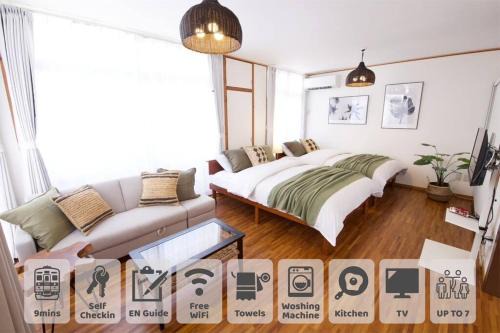 Tsuboya Apartment | Oceanfront Nostalgia: Family-Friendly Retreat Awaits