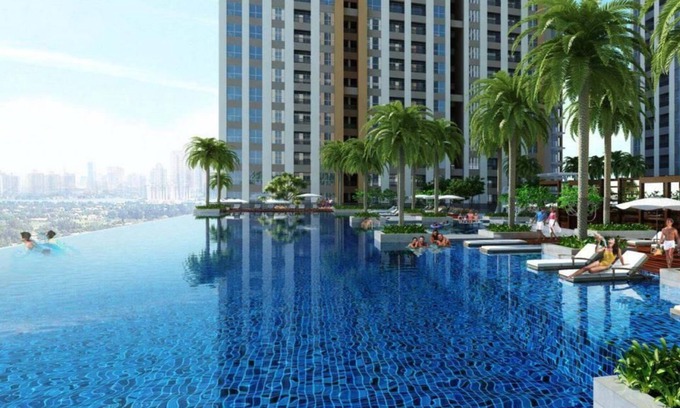 District 7 Apartment | Discover Sunrise City: Modern 2-Bedroom with Pool Access