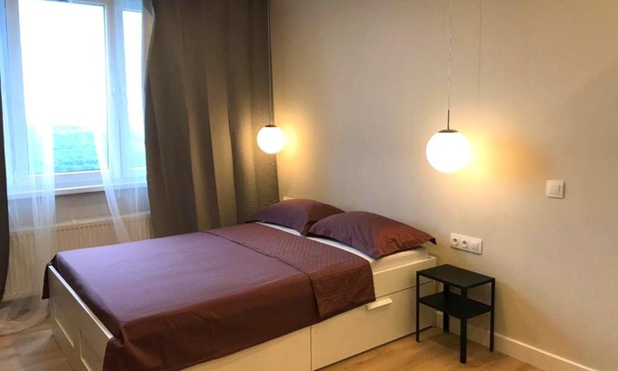 Ufa Apartment | Stunning Aksakova 2 One-Bedroom with Hot Tub & View