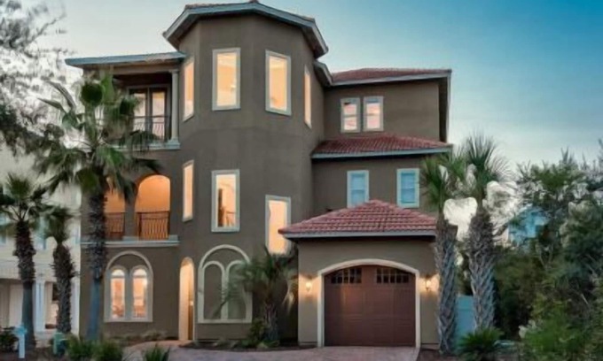 Emerald Waters Village House | Beachside Retreat: 7 BR with Theater & Private Pool