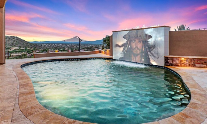 Fountain Hills House | Stunning Mansion with Ocean Views & Heated Pool Awaits!