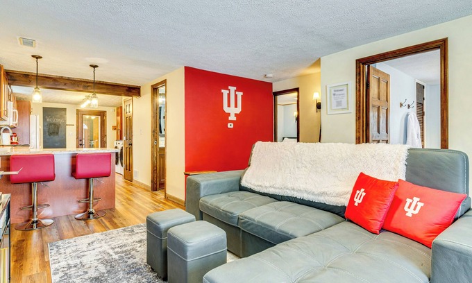 Bloomington House | 1 Mi to IU: Hoosier Home w/Fire Pit & Fenced Yard